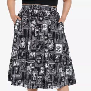Thorn & Fable Dark Fairy Tale Books Retro Skirt Plus Size